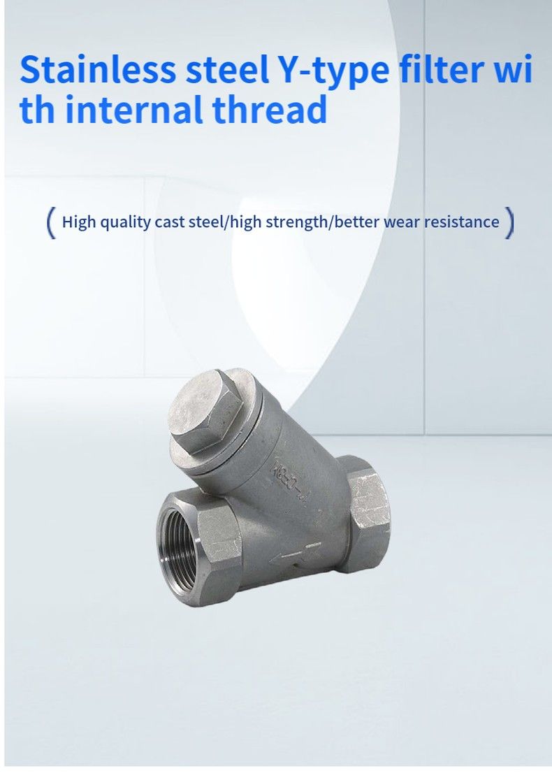 Stainless steel Y-type filter with internal thread