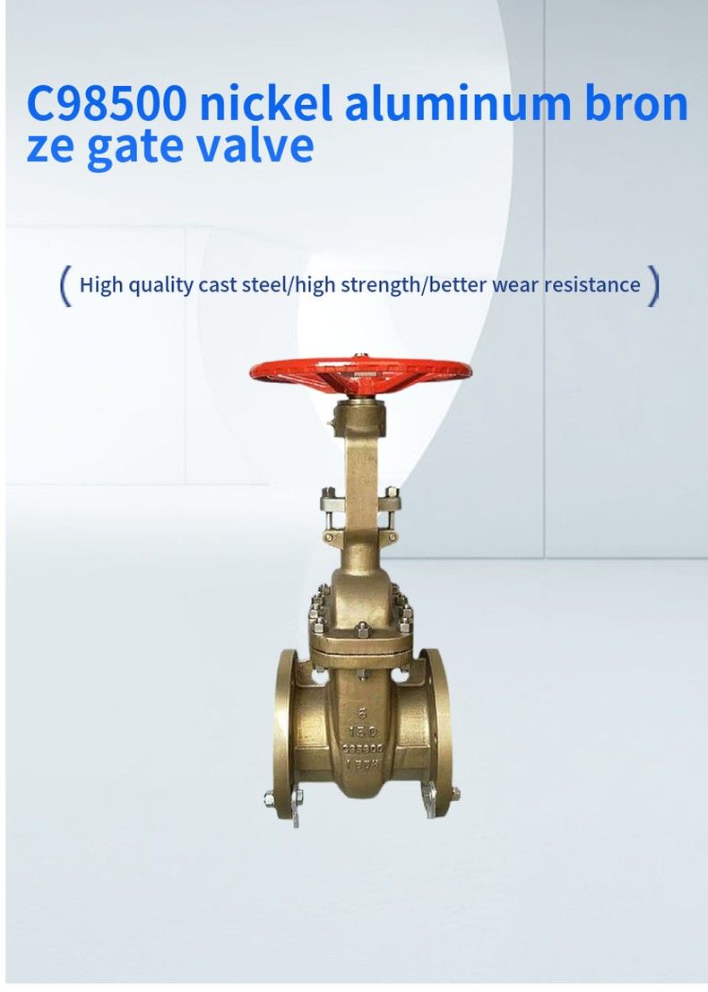 C98500 nickel aluminum bronze gate valve